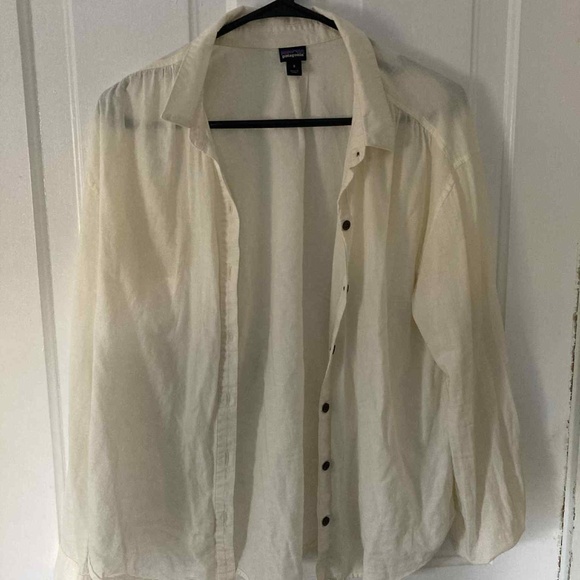Cream Patagonia Button Down - Picture 1 of 3